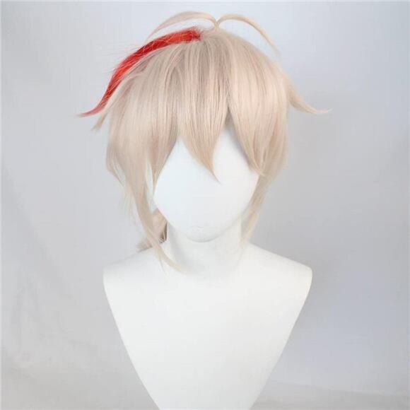 Wigs Short Fluffy Spiky Hair Wig Anime Wigs - Kaedehara Kazuha main image 4